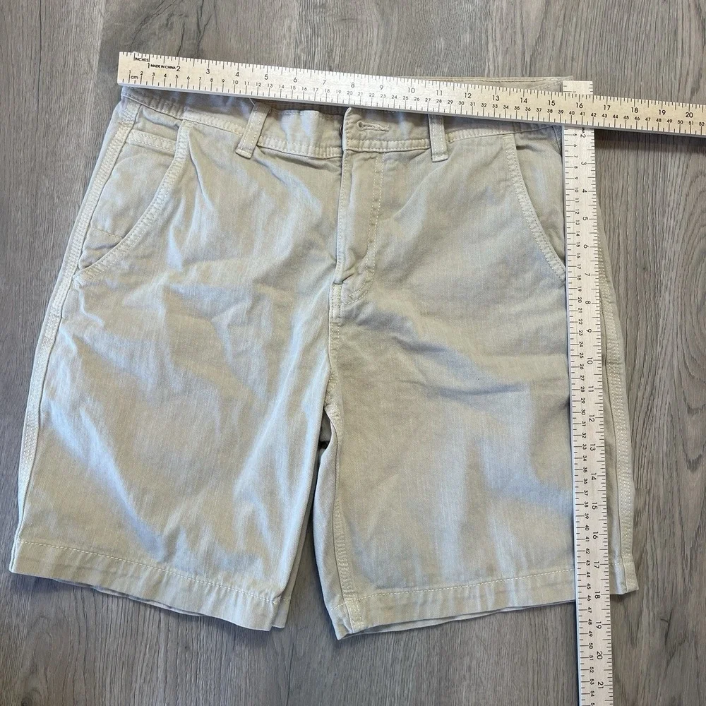 Banana Republic Mens Surplus Twill Shorts Size 32 Khaki Tan 8 Inch Inseam